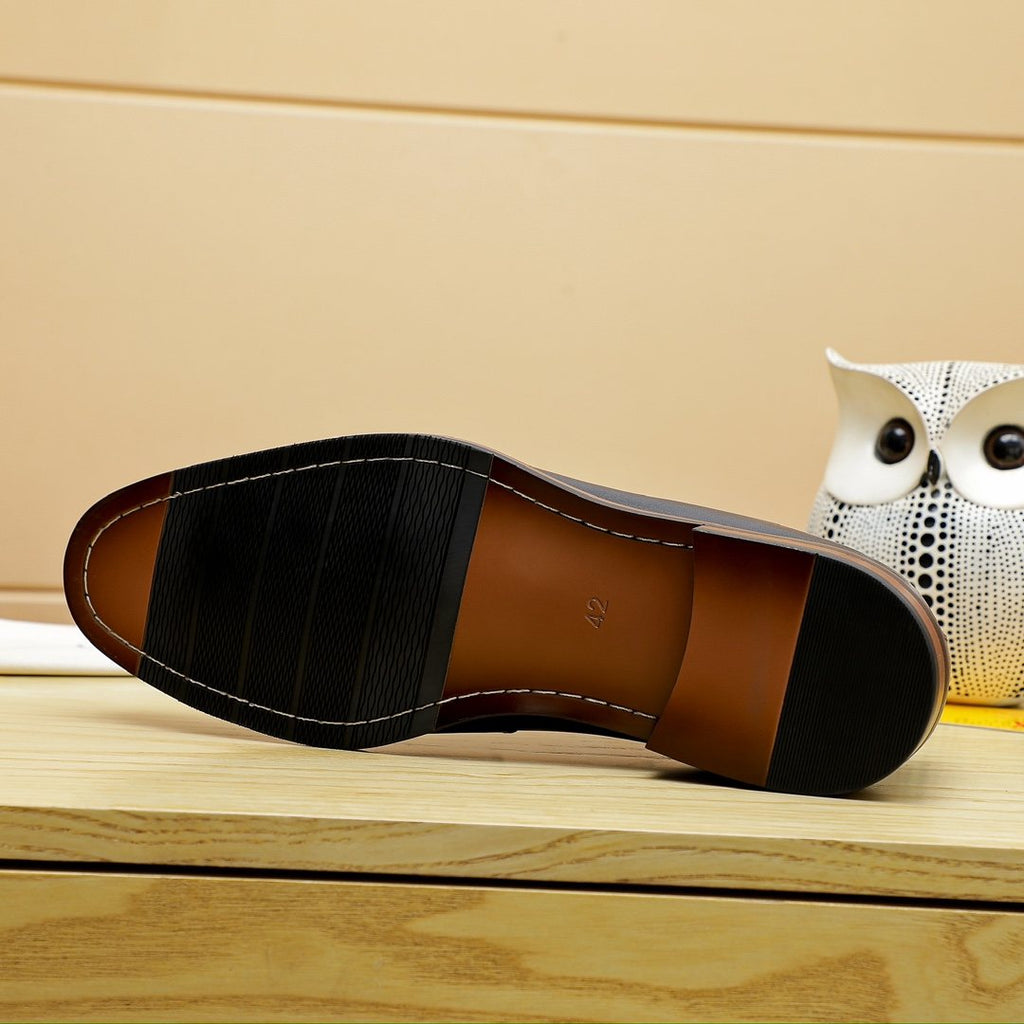 Louis Vuitton Black Lace-Up Dress Shoes — side