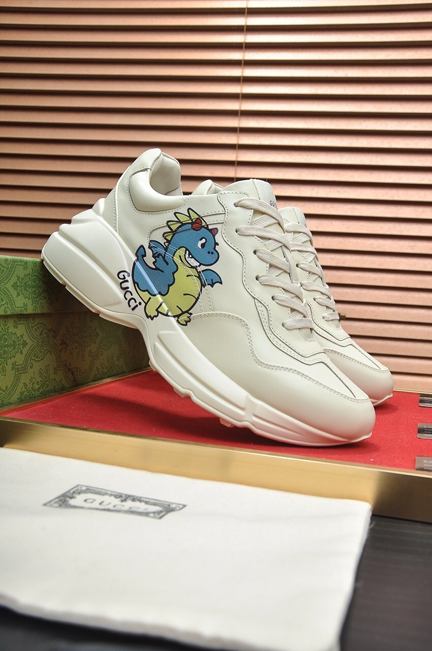 Gucci Dinosaur Graphic Sneakers — hero