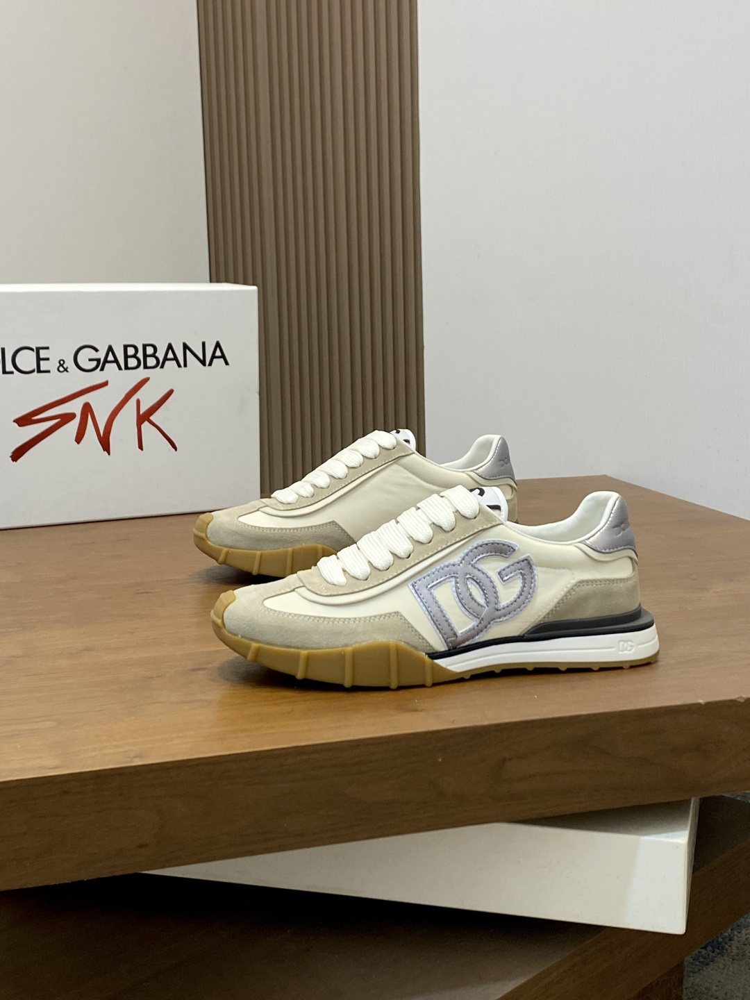 Dolce & Gabbana Layered Low-Top Sneakers — side