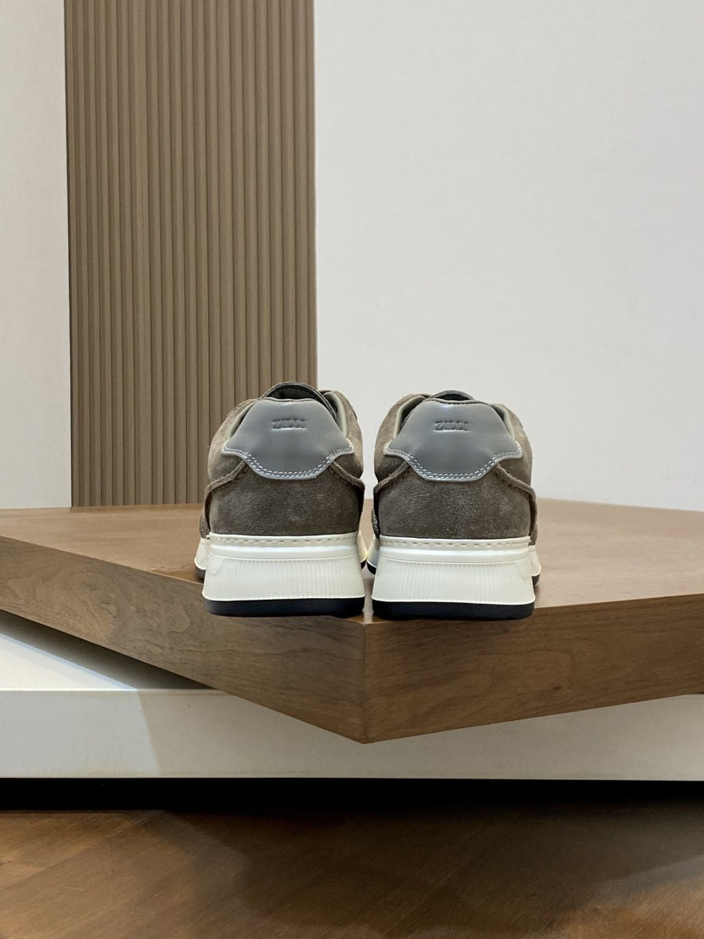 ZILLI Black Textured Low-Top Sneakers — back