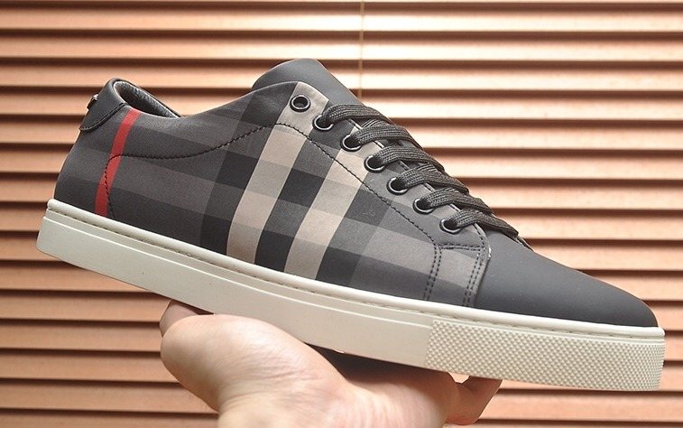 Burberry Black Check Sneakers — front