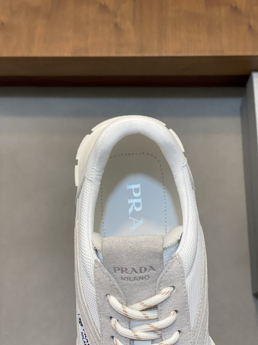 Prada Panel Low-Top Sneakers — detail
