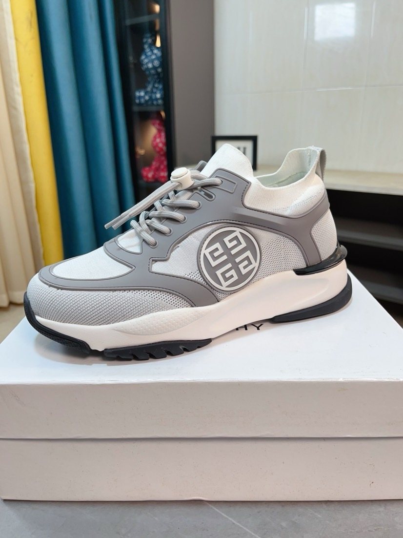 Givenchy Paneled Lace-Up Sneakers — side