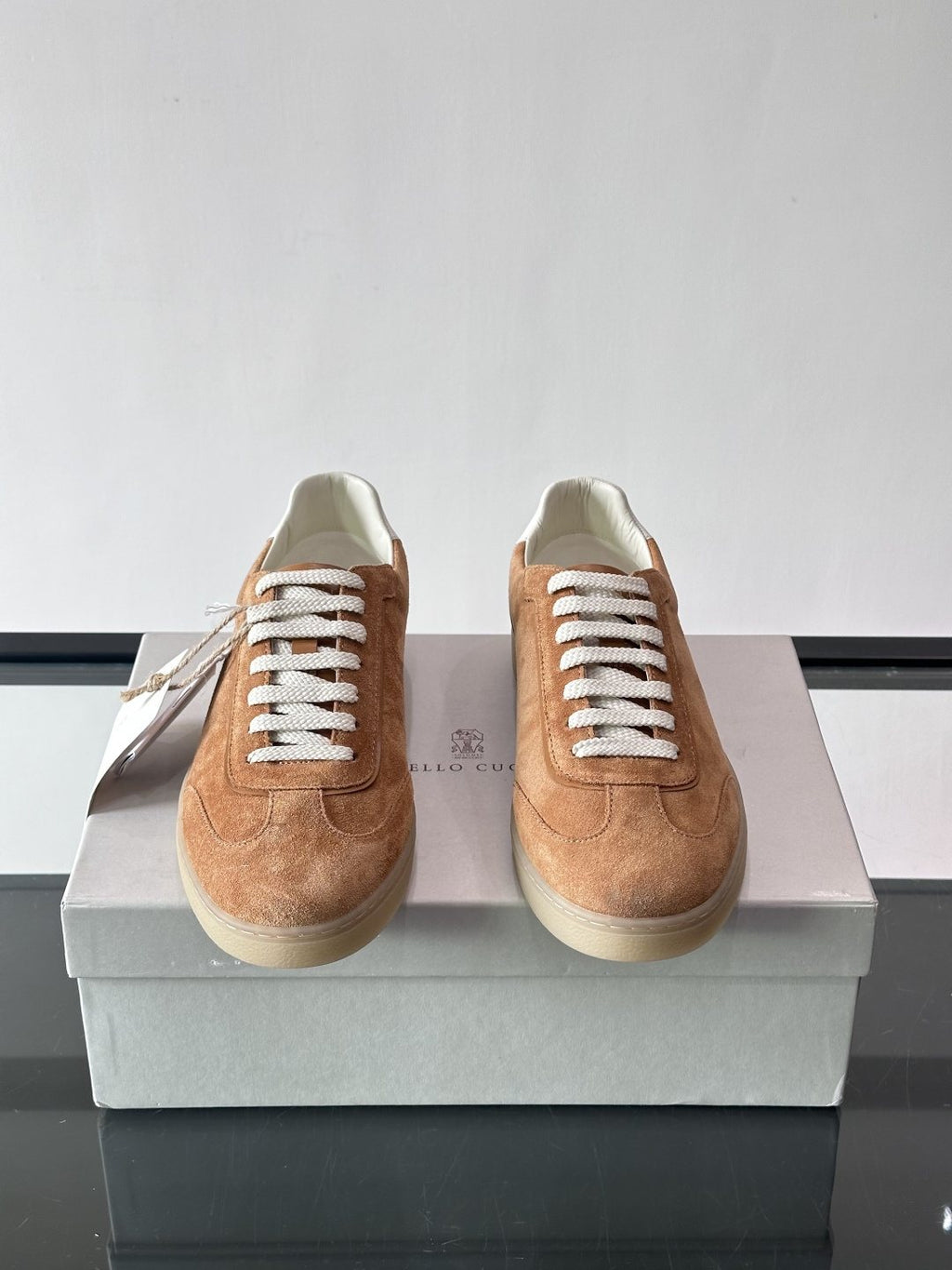 Brunello Cucinelli Lace-Up Low-Top Sneakers — front
